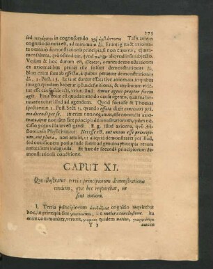 Caput XI. Quo illustratur tertia principiorum demonstrationis conditio, quae hoc requirebat, ut sint notiora.