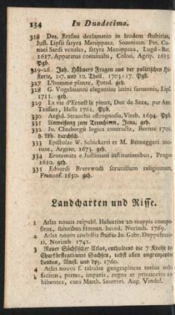 Landcharten und Risse