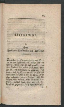 Theaterwesen