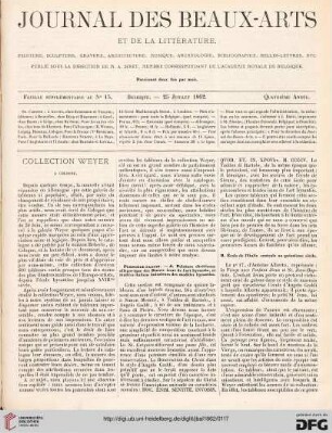 Suppl. au Nr. 13 (25. Juillet 1862)