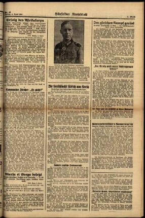 Zweite Ausgabe vom Freitag, den 04. April 1941.