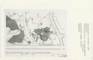 Aquarium, Berlin-Lichterfelde (Diplomarbeit bei Willy Kreuer): Lageplan 1:500