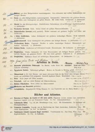 Bücher und Atlanten (Nr. 278-290)