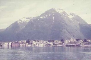 Reisefotos Norwegen. Åndalsnes. Blick vom Passagierschiff