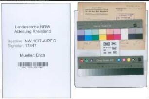 Entnazifizierung Erich Mueller , geb. 00.00.0000 ()