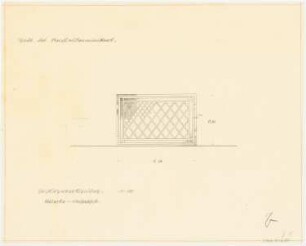 Dienstwohnung des Reichsaußenministers Joachim von Ribbentrop, Berlin-Mitte Umbau: Südecke DG: Heizkörperverkleidung 1:10