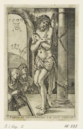 Schmerzensmann an der Säule, Blatt 1 der Folge "Passion"