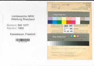 Entnazifizierung Friedrich Kassebaum , geb. 30.07.1894 (Polizist)