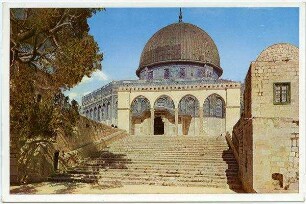Jerusalem. Der Felsendom von Westen