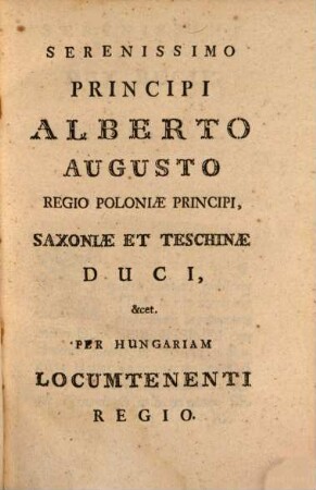 Notitia rerum Hungaricarum. 1
