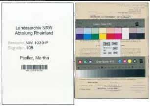 Entnazifizierung Martha Poeller , geb. 13.09.1900 (Stenotypistin)