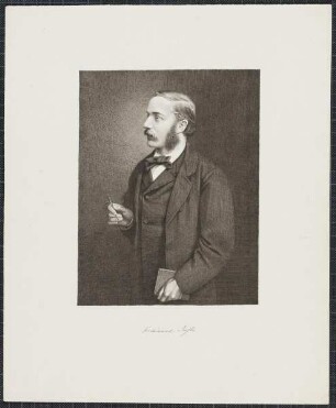 Icones Professorum Marpurgensium — Bildnis des Ferdinand Wilhelm Jakob Justi (1837-1907), Selbstbildnis