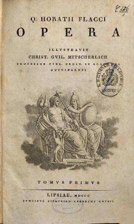 Q. Horatii Flacci Opera, Tomvs Primvs