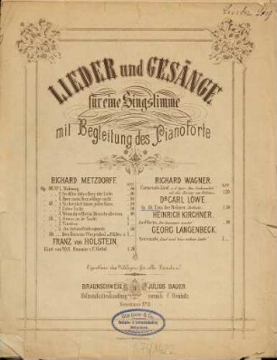 Tom der Reimer : Altschottische Ballade ; op. 135 = Tom the rhymer