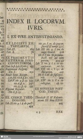 Index II. Locorum Iuris