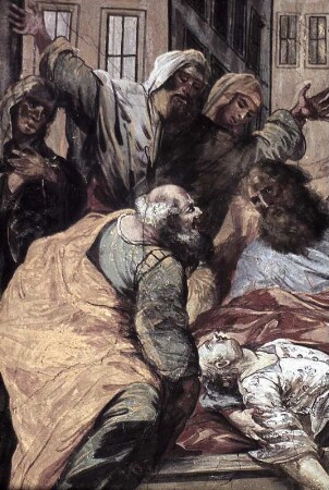 Erweckung des Jünglings Eutychus (Mittelbild)