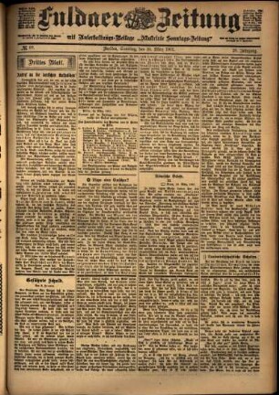 Dritte Ausgabe vom Samstag, den 23. März 1901.