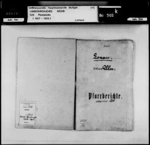 Lonsee: Pfarrberichte