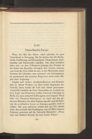 XVIII. Deutschland in Europa