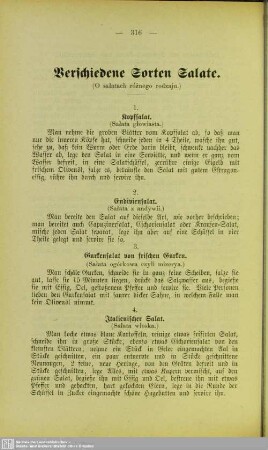 Verschiedene Sorten Salate