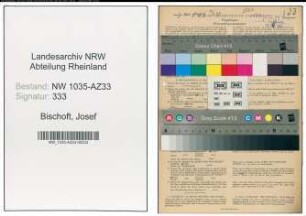 Entnazifizierung Josef Bischoft , geb. 08.12.1899 (Gaertner)