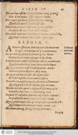 Elegia VI.
