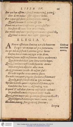 Elegia VI.