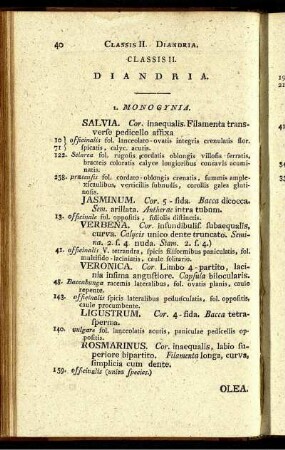Classis II. Diandria.