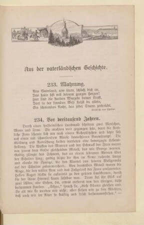 Aus der vaterländischen Geschichte