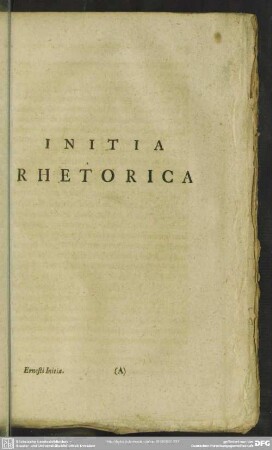 Initia Rhetorica