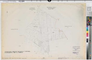 Oelde (Oelde), Flurbereinigung Oelde  Menninghausen, Bl. 9 Schätzungskarte Oelde Stadt Flur 1