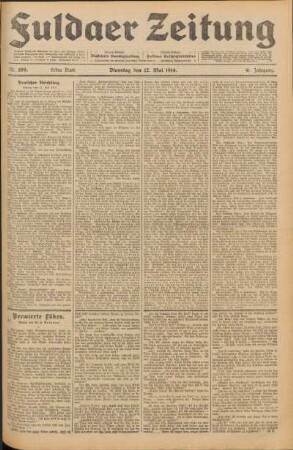 Ausgabe vom Dienstag, den 12. Mai 1914.