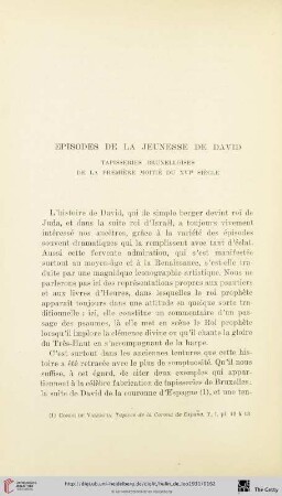 Episodes de la jeunesse de David