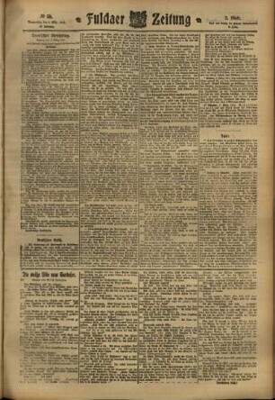 Zweite Ausgabe vom Donnerstag, den 09. März 1911.