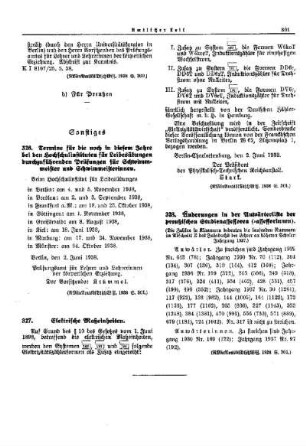 Änderungen in der Anwärterliste der preußischen Studienassessoren (-assessorinnen) : [Sonstiges] ; [Amtliche Erlasse] ; [Amtlicher Teil]