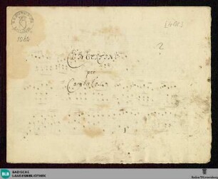 Concertino - Mus. Hs. 1062 : cemb; a; BrinzingMWV 12.Anh.1