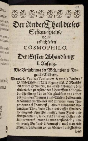 21r-65v, Der Ander Theil dieses Schauspiels