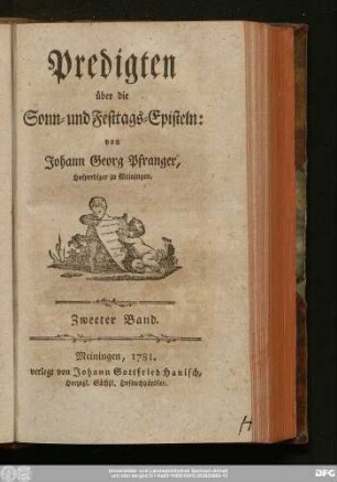 Zweeter Band: Predigten über die Sonn- und Festtags-Episteln