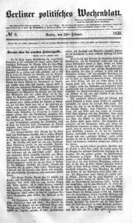 No 8, 23. Februar 1839