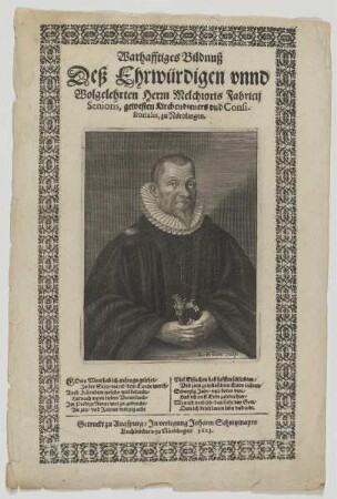 Bildnis des Melchior Fabricius