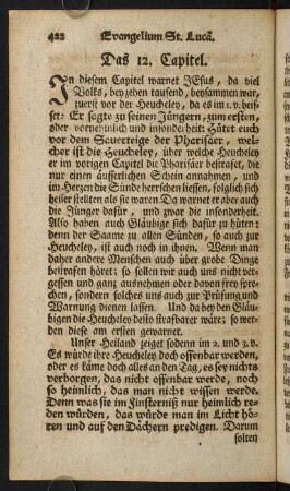 422-454, Das 12. Capitel