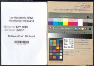 Entnazifizierung Richard Schwerdtner , geb. 20.08.1890 (Spediteur)