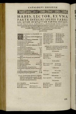 Catalogus Errorum.