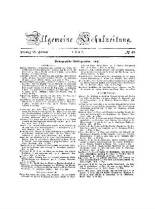 Pädagogische Bibliographie : 1847