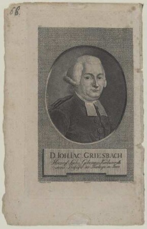 Bildnis des Johann Jacob Griesbach