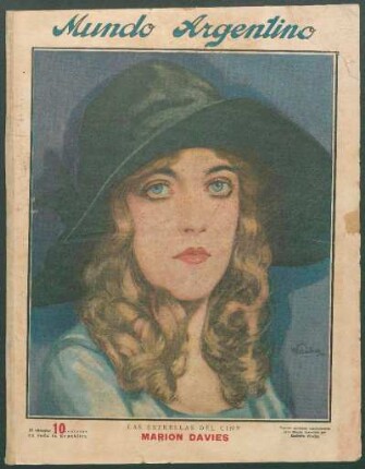 Las estrellas del cine: Marion Davies [Retrato] : Retrato ejecutado especialmente para Mundo Argentino por Rodolfo Wacha