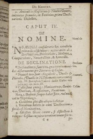 Caput IV. De Nomine.