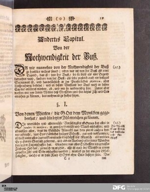 Andertes Capitul. Von der Nothwendigkeit der Buß.