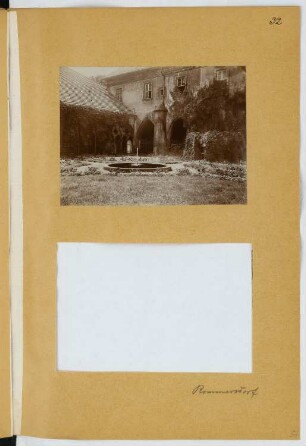 Abtei Rommersdorf, Heimbach-Weis: Ansicht (aus: Skizzen- und Fotoalbum 23)