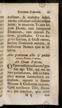 185-196, Alia gratiarum actio & petitio ad tres Divinas Personas. ...